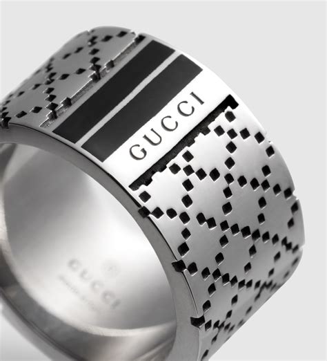 men's gucci silver rings